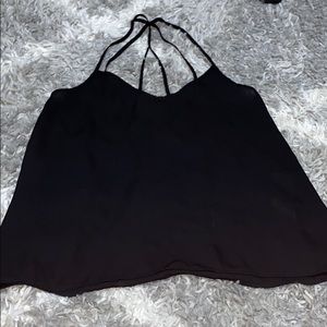 Strappy back tank top